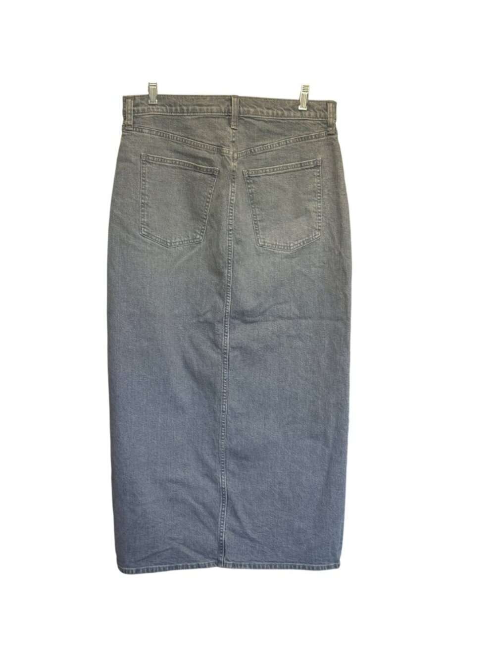 Universal Thread Womens Denim Midi Skirt Size 10R Classic Blue Split Hem - Picture 2 of 10